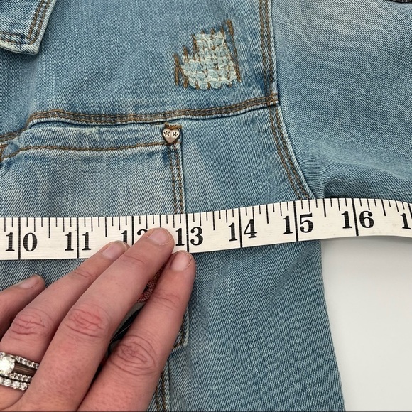 SOURIS MINI Girls Embroidered Jean Jacket with Patches button down size: 6 - Picture 5 of 12